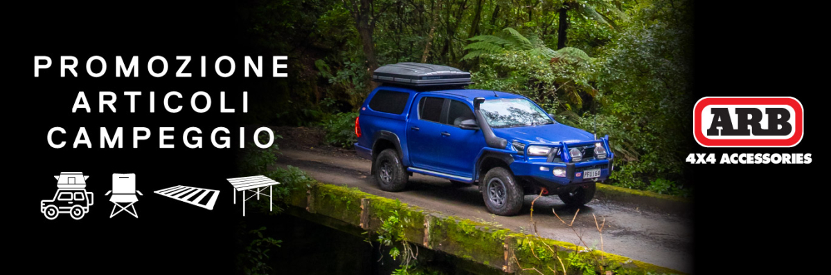 Promo Campeggio ARB 2026: tende da tetto, tendalini e portapacchi con accessori in omaggio