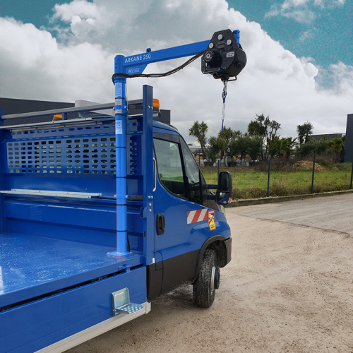 STARTER ARKANE 250 EL GRU CON VERRICELLO ELETTRICO 12V 250KG FISSA CAVO SINTETICO