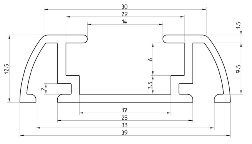 RHINO RACK COPPIA GUIDE UNIVERSALI 1680 MM