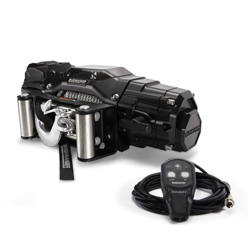 BUSHRANGER VERRICELLO  PER FUORISTRADA 12000LB COVERT A BASSO PROFILO 12V - CAVO IN ACCIAIO