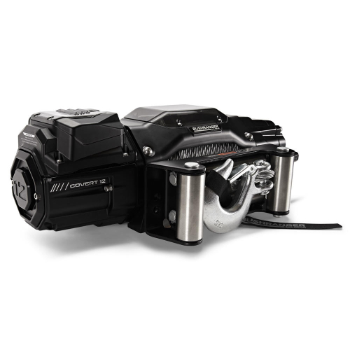 BUSHRANGER VERRICELLO  PER FUORISTRADA 12000LB COVERT A BASSO PROFILO 12V - CAVO IN ACCIAIO