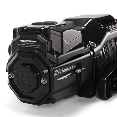 BUSHRANGER VERRICELLO PER FUORISTRADA 12000LB COVERT A BASSO PROFILO 12V - CAVO TESSILE