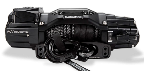 BUSHRANGER VERRICELLO PER FUORISTRADA 10000LB COVERT A BASSO PROFILO 12V - CAVO SINTETICO