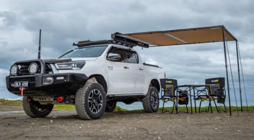 ARB TENDALINO 2.0 X 2.5 MT CON LUCI INCLUSE - COPERTURA ALLUMINIO NERO