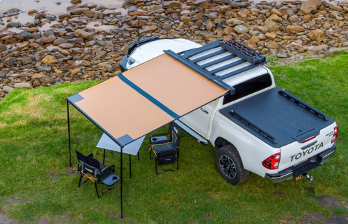 ARB TENDALINO 2.0 X 2.5 MT CON LUCI INCLUSE - COPERTURA ALLUMINIO NERO