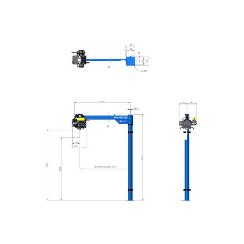 STARTER ARKANE 250 EL GRU CON VERRICELLO ELETTRICO 12V 250KG FISSA CAVO SINTETICO