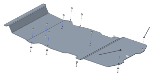 PROTEZIONE SOTTOSCOCCA MOTORE E CAMBIO PER MERCEDES SPRINTER DAL 2021 IN POI