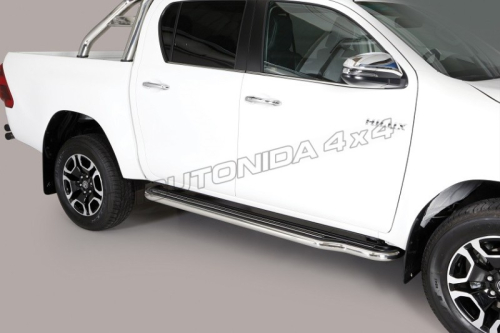 MISUTONIDA PEDANE SOTTOPORTA PER HILUX DOPPIA CABINA DAL 2015 IN POI