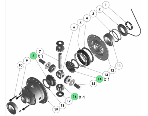 ARB KIT SATELLITI E PLANETARI RD104 4 SATELLITI
