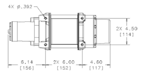 WARN PARANCO DA SOLLEVAMENTO IDRAULICO HOIST HY2000 - PORTATA 907 Kg
