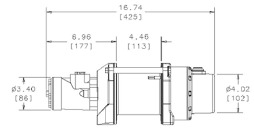 WARN PARANCO DA SOLLEVAMENTO IDRAULICO HOIST HY2000 - PORTATA 907 Kg