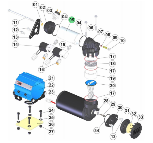 ARB BOMBOLA COMPRESSORE GRANDE
