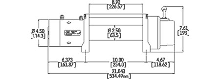 WARN VERRICELLO PER FUORISTRADA M8000 24V CE CON CAVO METALLICO