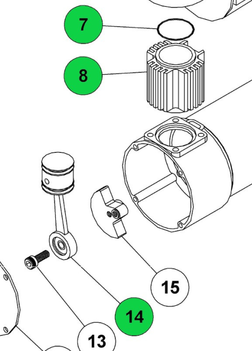 ARB PISTONE E CILINDRO COMPRESSORE ARB