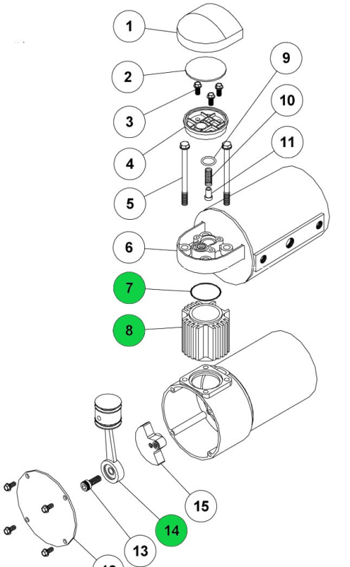 ARB PISTONE E CILINDRO COMPRESSORE ARB
