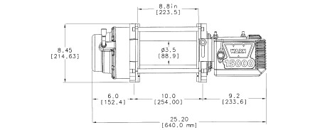 WARN VERRICELLO PER FUORISTRADA M15000 24V CE CON CAVO METALLICO