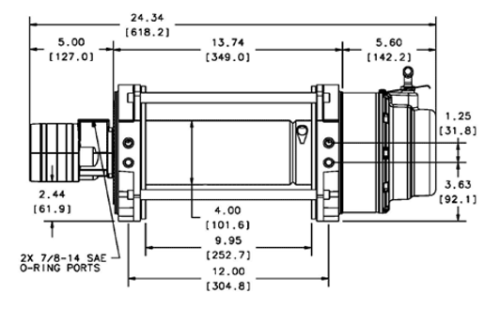 WARN VERRICELLO INDUSTRIALE IDRAULICO SERIE 15