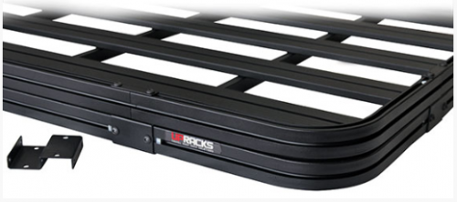 UPRACKS SET CORNICE COMPLETO  ALLUMINIO NERO PORTAPACCHI 1712