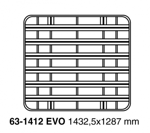 UPRACKS PORTAPACCHI 1432 x1287 ALLUMINIO 17 KG NERO - 06