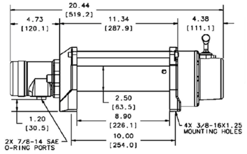 WARN VERRICELLO INDUSTRIALE IDRAULICO SERIE 6