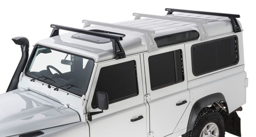 RHINO RACK KIT BARRE HD 1500MM NERE PER DEFENDER 110 CON PIEDI