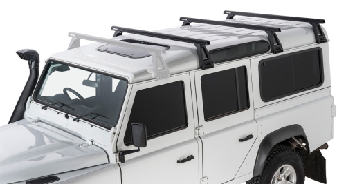 RHINO RACK BARRE HD 1500MM NERE PER DEFENDER 110 CON PIEDI