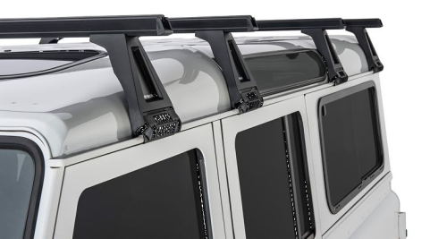 RHINO RACK KIT BARRE HD 1500MM NERE PER DEFENDER 110 CON PIEDI