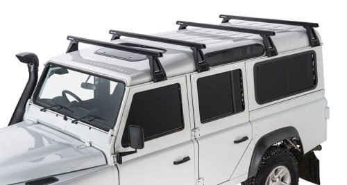 RHINO RACK KIT BARRE HD 1500MM NERE PER DEFENDER 110 CON PIEDI