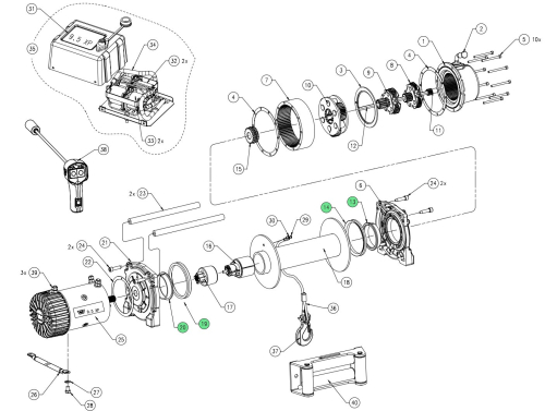 WARN SEAL KIT XP 9.5