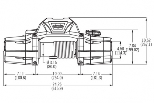WARN VERRICELLO PER FUORISTRADA ZEON 10 CE - 24V - SENZA CAVO