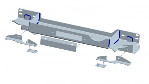 KIT MONTAGGIO VERRICELLO TOYOTA J150 2.8L DAL 2018 IN POI
