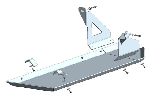 PROTEZIONE SOTTOSCOCCA SERBATOIO CARBURANTE E ADBLUE NISSAN NAVARA D23 DAL 2019 IN POI