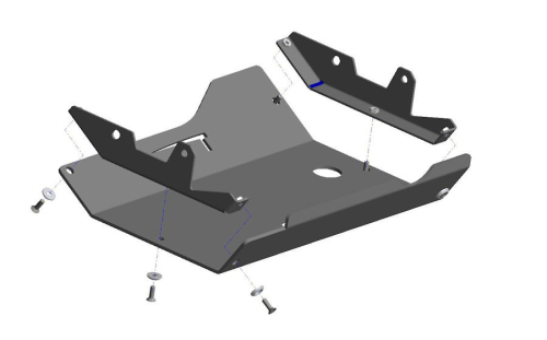PROTEZIONE SOTTOSCOCCA ANTERIORE JIMNY FINO AL 2018 ALLUMINIO 6MM