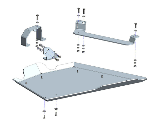 PROTEZIONE SOTTOSCOCCA RIDUTTORE SUZUKI JIMNY DAL 2018 IN POI ALLUMINIO 6MM