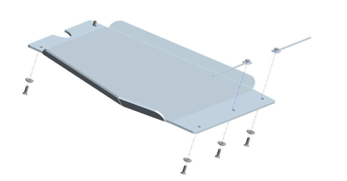 PROTEZIONE SOTTOSCOCCA RIDUTTORE HILUX DAL 2016 IN POI DIESEL