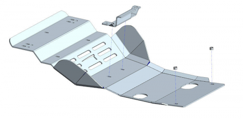PROTEZIONE SOTTOSCOCCA ANTERIORE TOYOTA J150 DIESEL - NO KDSS