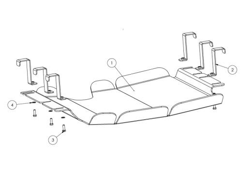 PROTEZIONE SOTTOSCOCCA CAMBIO TOYOTA J78/79 ALLUMINIO 6MM