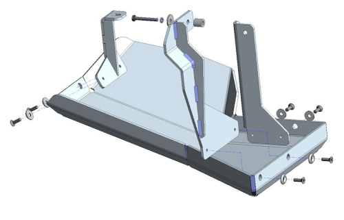 PROTEZIONE SOTTOSCOCCA SERBATOIO ADBLUE FORD RANGER RAPTOR DAL 2019 IN POI ALLUMINIO 6MM