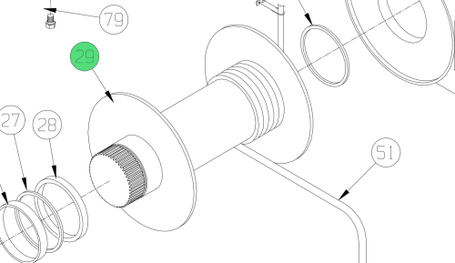 WARN TAMBURO PER VERRICELLO M8274-50