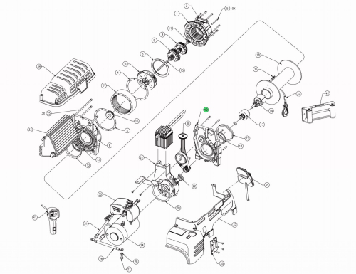 WARN SUPPORTO TAMBURO LATO MOTORE HD/HP