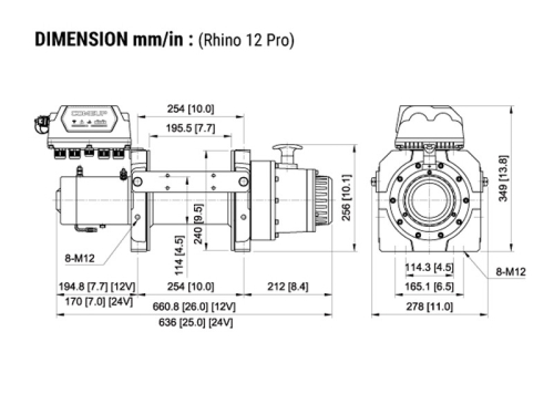 COME UP VERRICELLO RHINO 12 PRO 24V