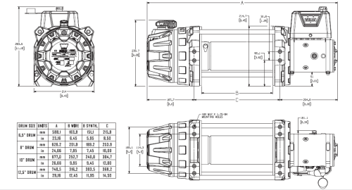 WARN VERRICELLO INDUSTRIALE SERIE G2 9-C DC 24V-MC