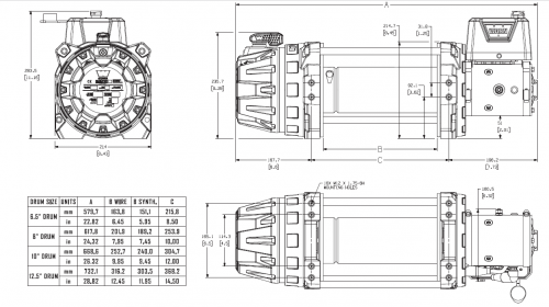 WARN VERRICELLO INDUSTRIALE SERIE G2 12-A DC 24V-MC