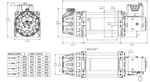 WARN VERRICELLO INDUSTRIALE SERIE G2 15-C DC 12V-MC