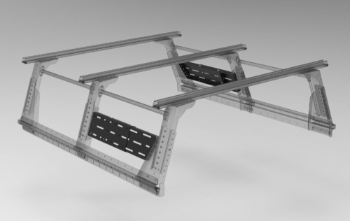 MULI-RACK PIASTRA FORATA PER SISTEMA PORTANTE XTRACAB ANTERIORE DESTRO O POSTERIORE SINISTRO (1 PEZZO)