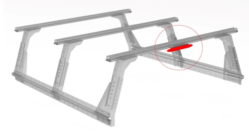 MULI-RACK TERZO STOP PER SISTEMA PORTANTE CON PORTAPACCHI, BARRE VORTEX E BARRE HD