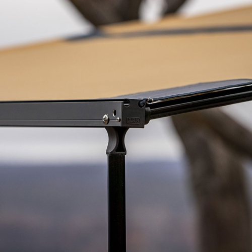 ARB TENDALINO 2.5 X 2.5 MT CON LUCI INCLUSE - COPERTURA IN ALLUMINIO NERO