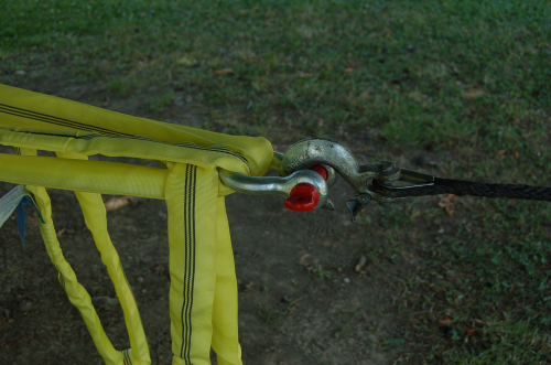 CINGHIA STRAP GIALLA AD ANELLI TUBOLARI 8MT