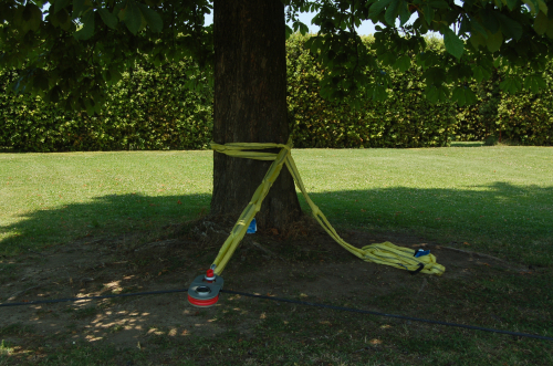 CINGHIA STRAP GIALLA AD ANELLI TUBOLARI 8MT