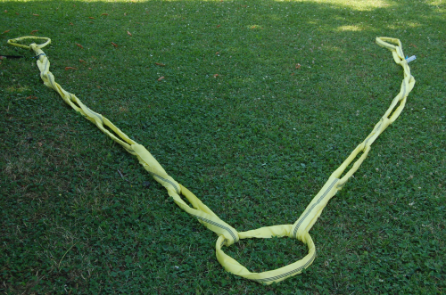 CINGHIA STRAP GIALLA AD ANELLI TUBOLARI 8MT